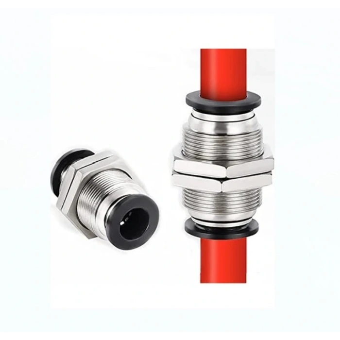 Pnömatik Perde Geçişli Nipel 14mm