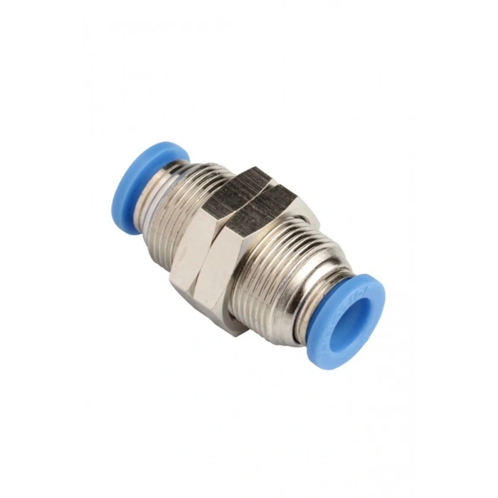 Pnömatik Perde Geçişli Nipel 6mm