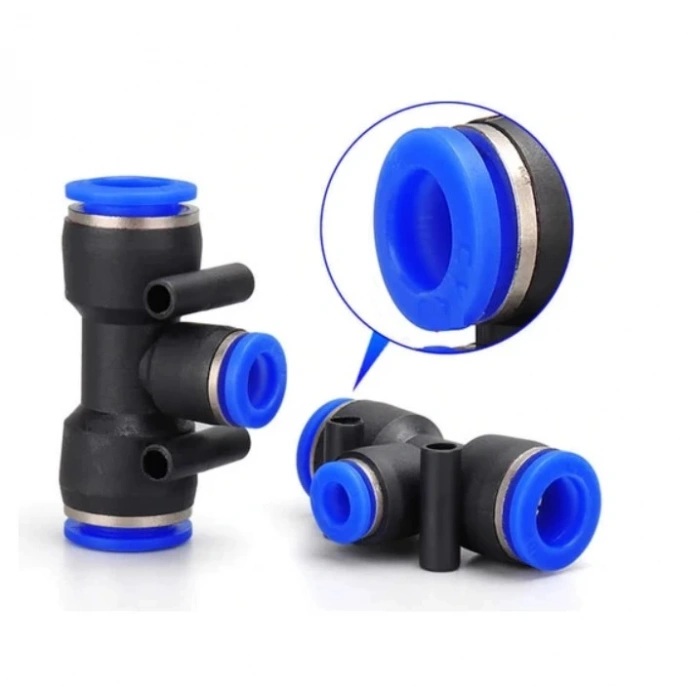 Pnömatik Redüksiyon Te Bağlantı 6x8x6