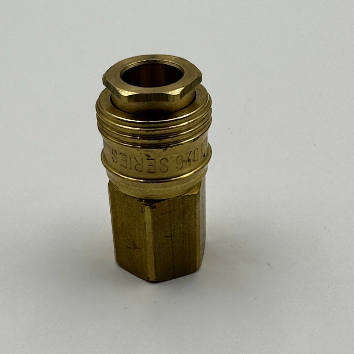 Pnömatik Sarı Stoper Otomatik Rekor Dişi Gövde T26 - 1/8