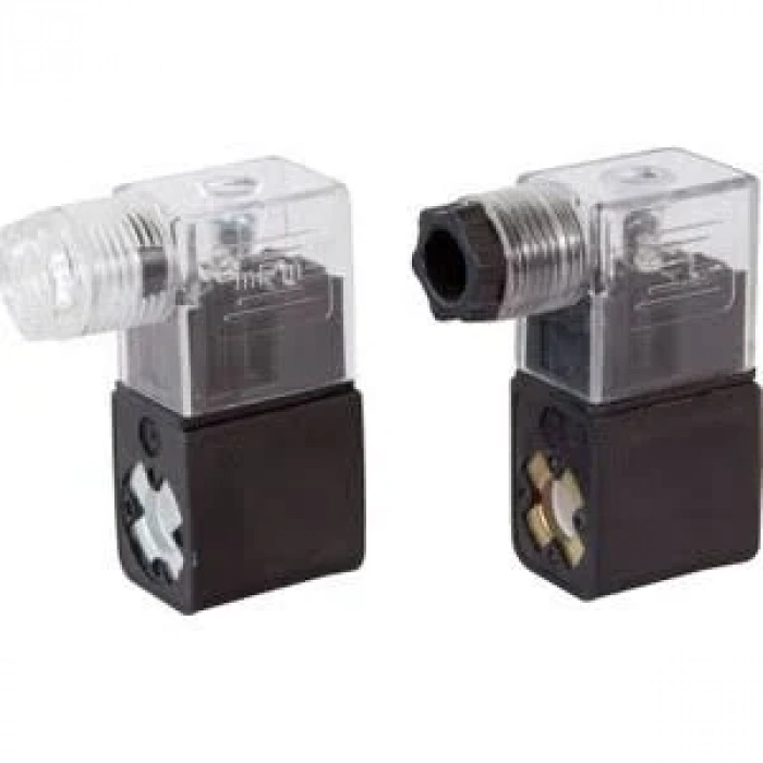 Pnömatik Valf Ventil Bobin Ve Soket 8mm - 12/24/110/220V Ac/Dc