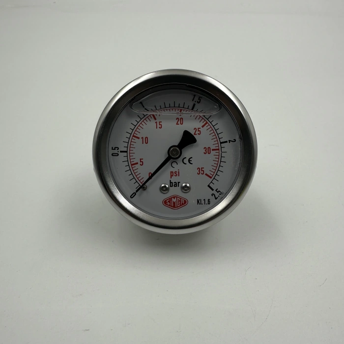 Q 63 - 0 - 2.5 BAR 1/4 GLİSERİNLİ PANO TİPİ MANOMETRE