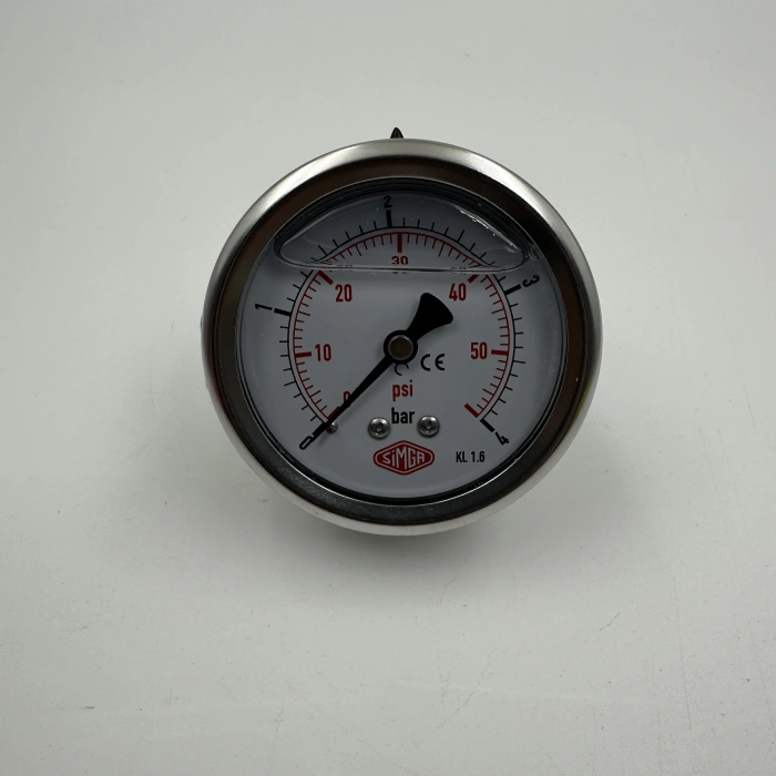 Q 63 - 0 - 4 BAR 1/4 GLİSERİNLİ PANO TİPİ MANOMETRE