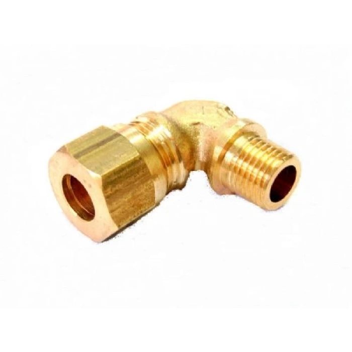 Sarı Pirinç Yüksüklü Dirsek 4mm - 1/8