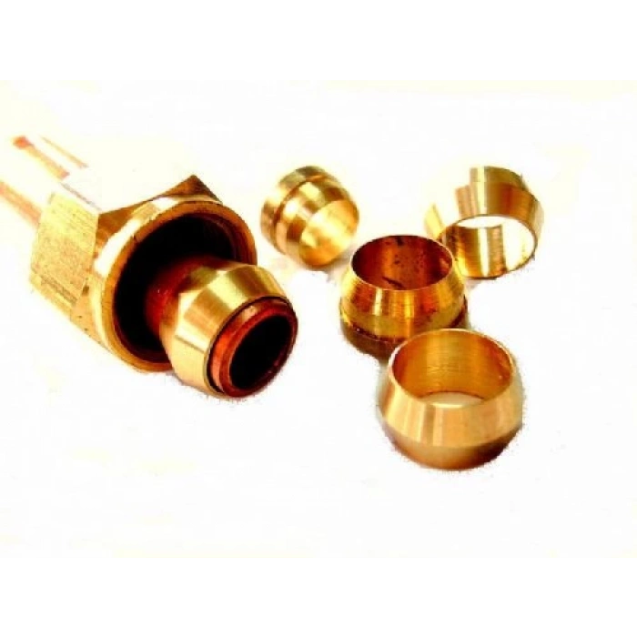 Sarı Pirinç Yüksüklü Dirsek 12mm - 3/8