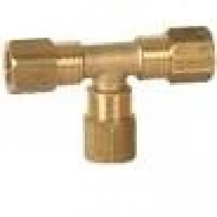 Sarı Pirinç Yüksüklü Te 10mm