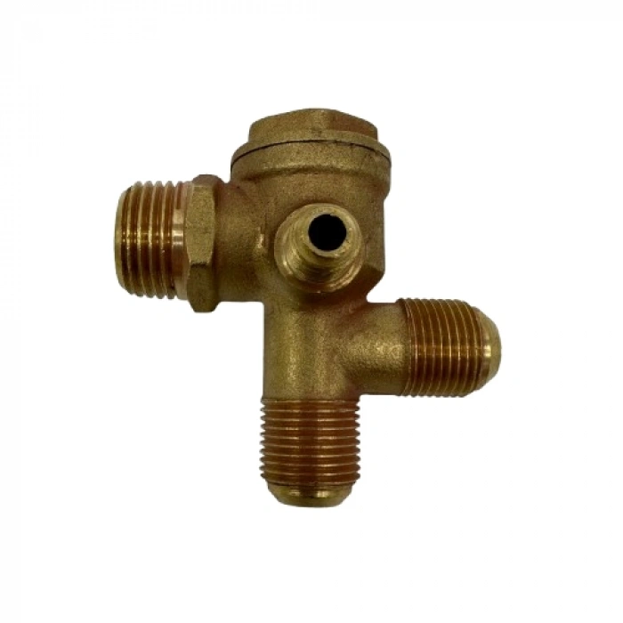 Sessiz Yağsız Kompresör Çekvalfi Çift Girişli 1/2 - 3/8 - M10x1