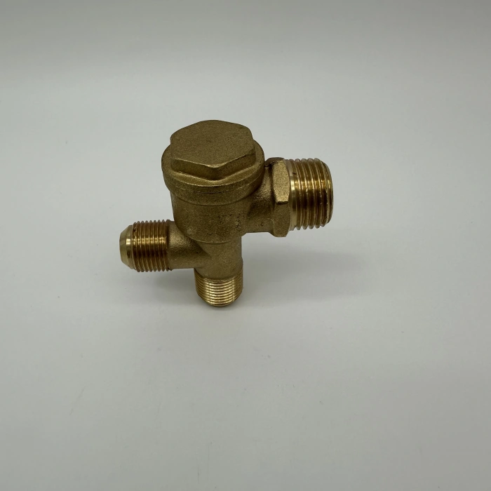 Sessiz Yağsız Kompresör Çekvalfi Çift Girişli 1/2 - 3/8 - M10x1