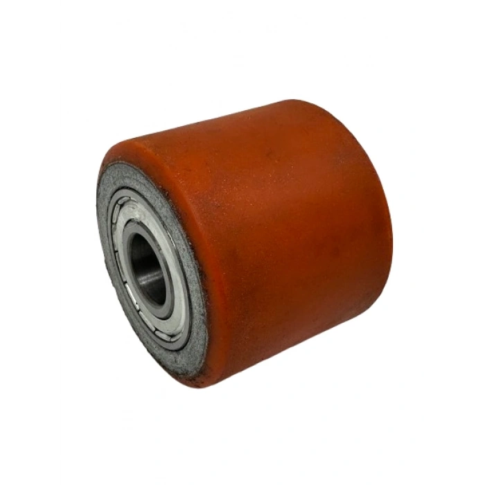 Transpalet Tekeri Döküm Poliüretan Kaplamalı Bilyalı Rulmanlı  80x70x20