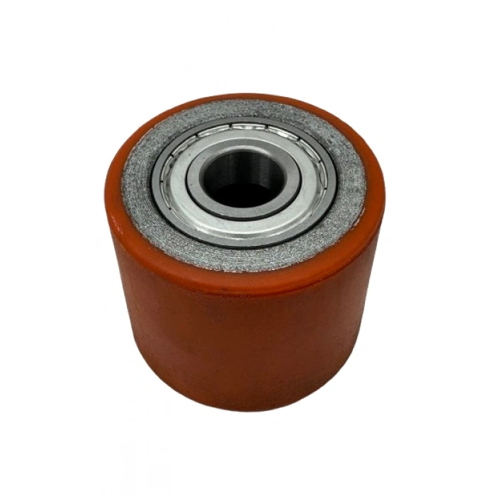 Transpalet Tekeri Döküm Poliüretan Kaplamalı Bilyalı Rulmanlı  85x70x20