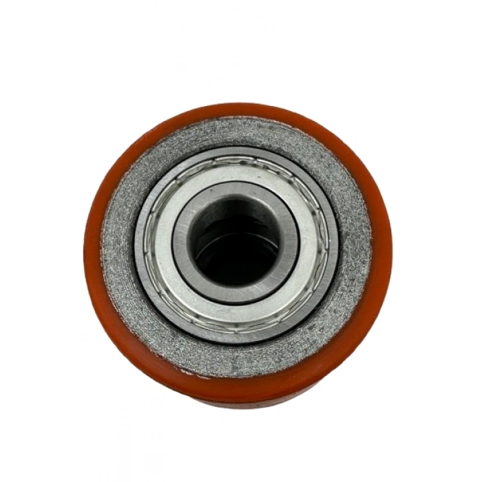 Transpalet Tekeri Döküm Poliüretan Kaplamalı Bilyalı Rulmanlı  85x70x20