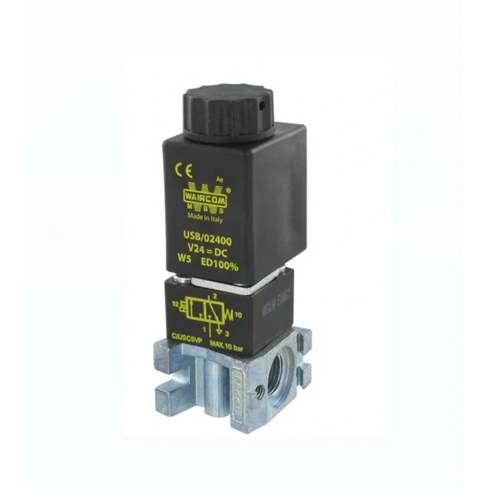 Waircom Pnömatik Valf 1/8 - 2/2 BY N. K. 12V/24V/110V/220V