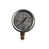 Manometre Gliserinli Alttan Çıkışlı Q63 - 0 - 40 Bar 1/4