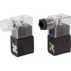 Pnömatik Valf Ventil Bobin Ve Soket 9mm - 12/24/110/220V Ac/Dc