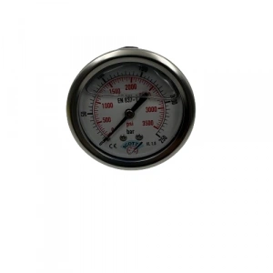 Manometre Gliserinli Arka Çıkışlı Q63 - 0 - 250 Bar 1/4