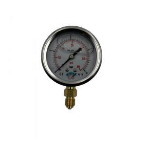 Manometre Gliserinli Alttan Çıkışlı Q63 - 0 - 4 Bar 1/4