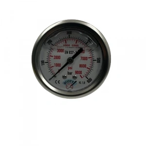 Manometre Gliserinli Arka Çıkışlı Q63 - 0 - 600 Bar 1/4