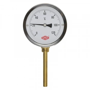 Termometre Alttan Çıkışlı Q100 - 0 - 160°C 15 Cm 1/2
