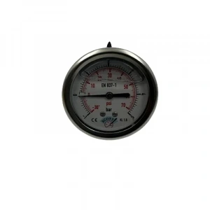 Manometre Gliserinli Arka Çıkışlı Q63 - 0 - 1 + 5 Bar 1/4