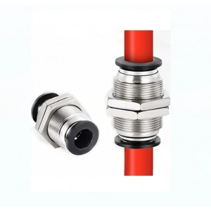 Pnömatik Perde Geçişli Nipel 16mm