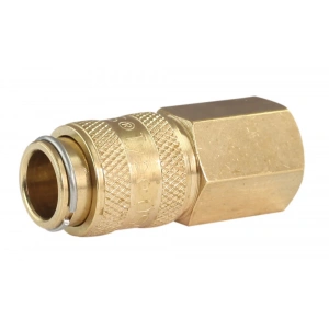 Pnömatik Sarı Stoper Otomatik Rekor Dişi Gövde T21 - 1/8