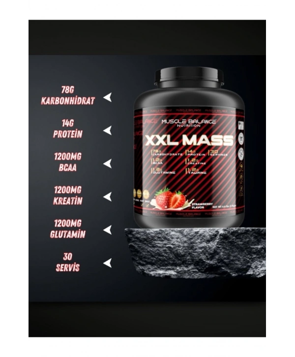 XXL Mass Gainer 3000 Gr 30 Servis Çilek