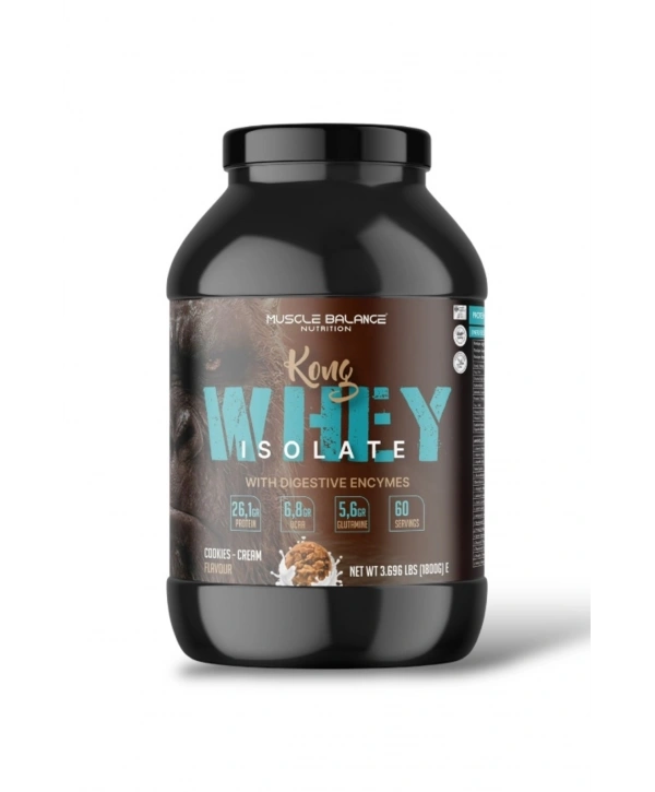 Kong Whey Isolate Protein 1800 Gr 60 Servis Kurabiye