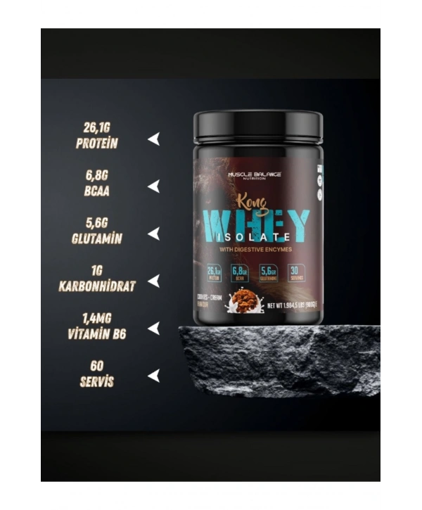 Kong Whey Isolate Protein 900 Gr 30 Servis