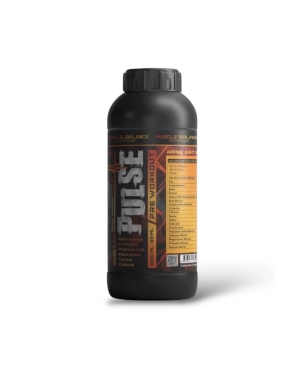 Prewokout Pulse 1000 ml 33 Servis Portakal Antrenman Öncesi Ürünü