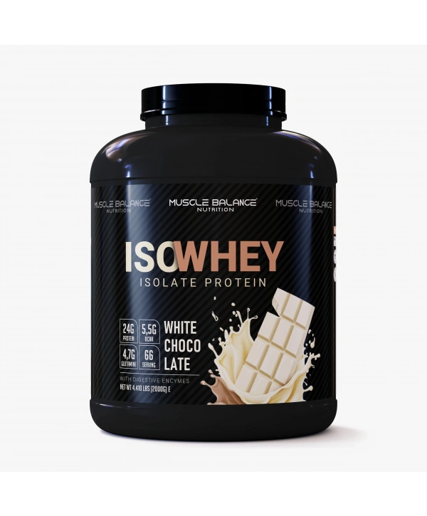 Isolate Whey Protein 2000g 66 Servis Beyaz Çikolata