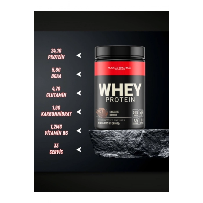Whey Protein 1090 Gr 33 Servis Çikolata