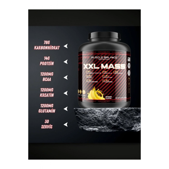 XXL Mass Gainer 3000 Gr 30 Servis Muz