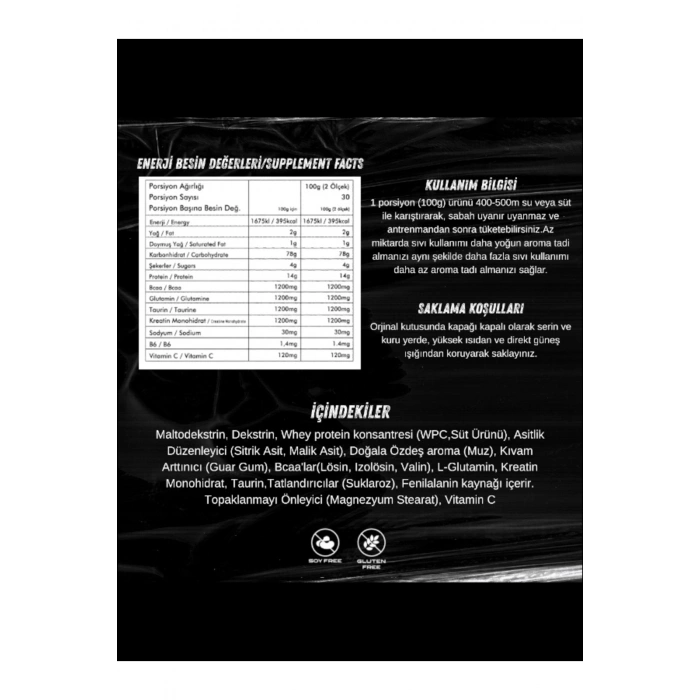 XXL Mass Gainer 3000 Gr 30 Servis Muz