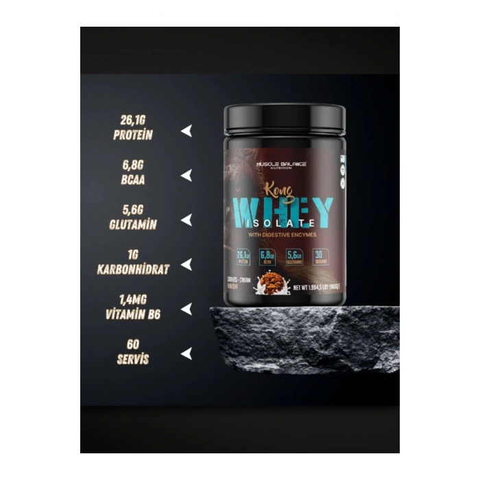 Kong Whey Isolate Protein 900 Gr 30 Servis