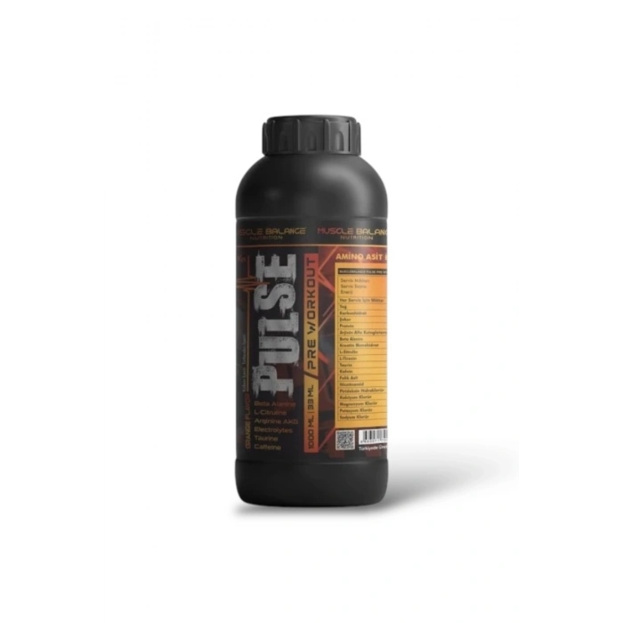 Prewokout Pulse 1000 ml 33 Servis Portakal Antrenman Öncesi Ürünü