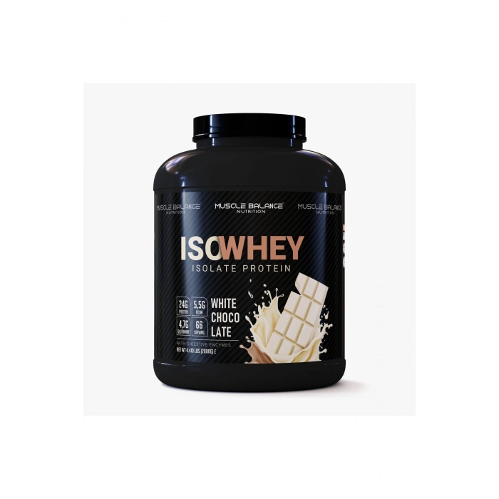 Isolate Whey Protein 2000g 66 Servis Beyaz Çikolata