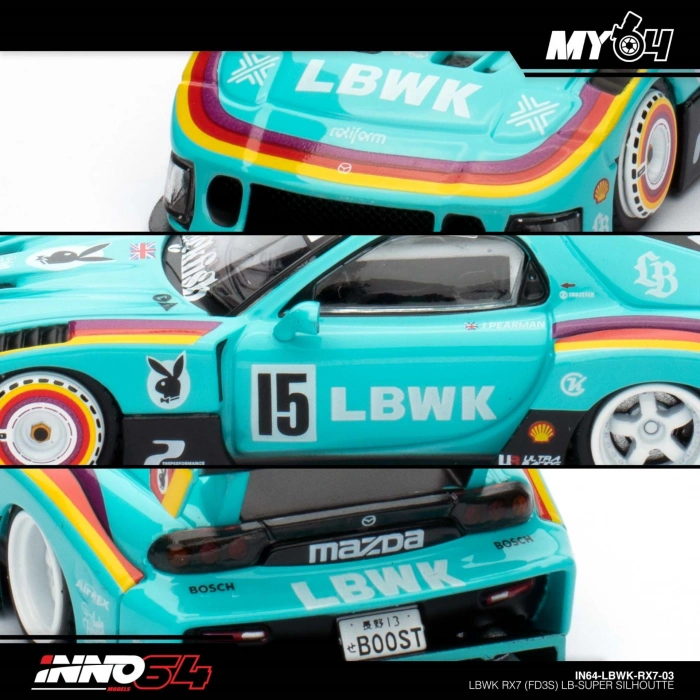 Inno 1/64 LBWK RX7 (FD3S) LB-Super Silhouette