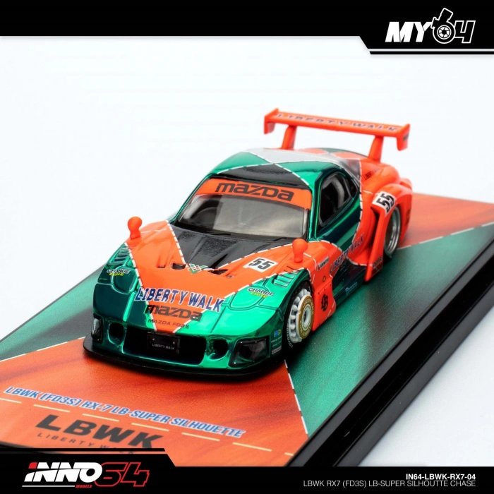 1:64 INNO64 LBWK RX7 (FD3S) LB-Super Silhouette Chase