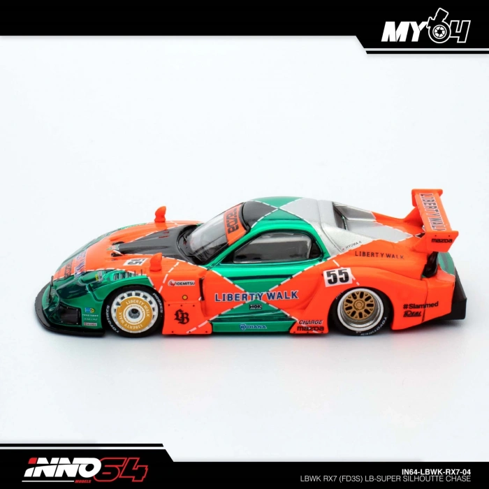1:64 INNO64 LBWK RX7 (FD3S) LB-Super Silhouette Chase