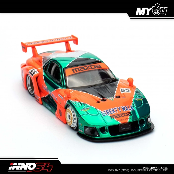 1:64 INNO64 LBWK RX7 (FD3S) LB-Super Silhouette Chase