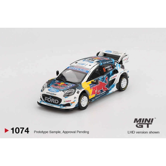 Mini GT MGT01074 1/64 Ford Puma Rally1 #16 M-Sport Ford WRT 2024 Rally Finland 3rd Place