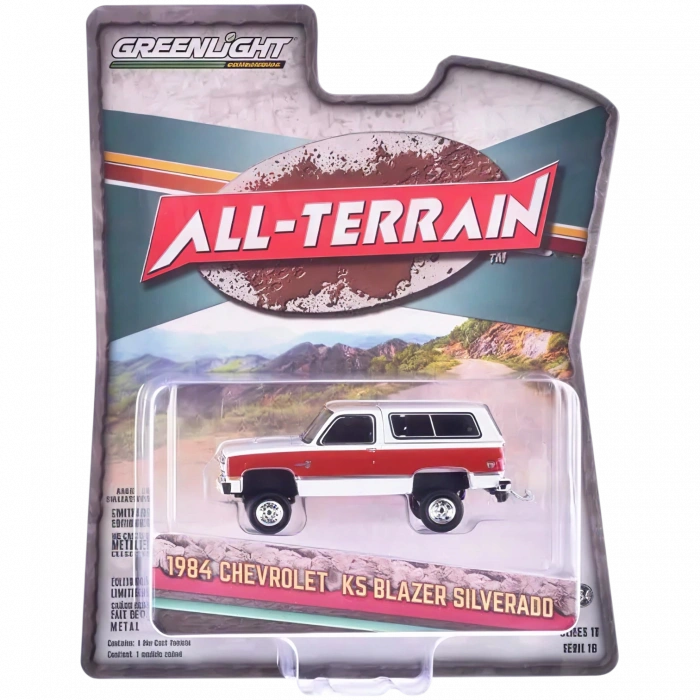 Greenlight 1/64 All-Terrain Series 16- 1984 Chevrolet K5 Blazer Silverado 35290-E