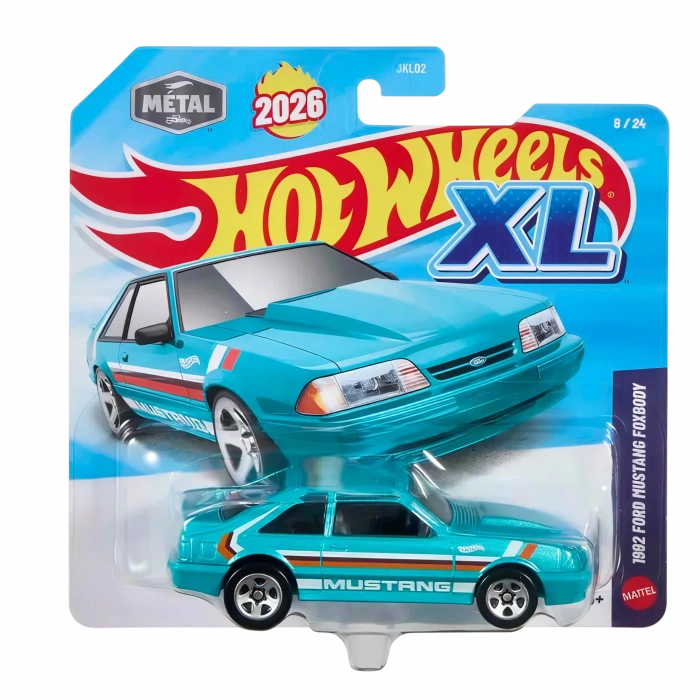 Hot Wheels XL 1/43 1992 Ford Mustang Foxbody