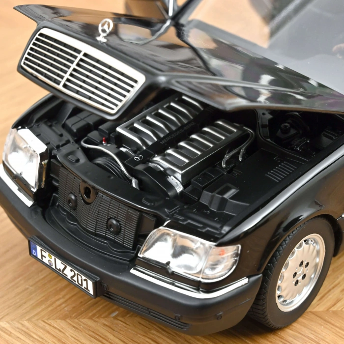 Norev Mercedes-Benz S600 1997 Noir Obsidian Metallisé