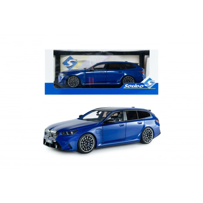 Solido S1814801 1/18 BMW M5 TOURING – M Marina Bay Blue Metallic – 2024