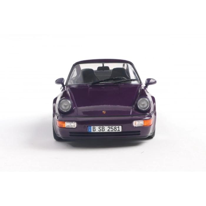 Solido S1803412 1/18 Porsche 911 (964) Turbo – Violet Blue Metallic – 1990