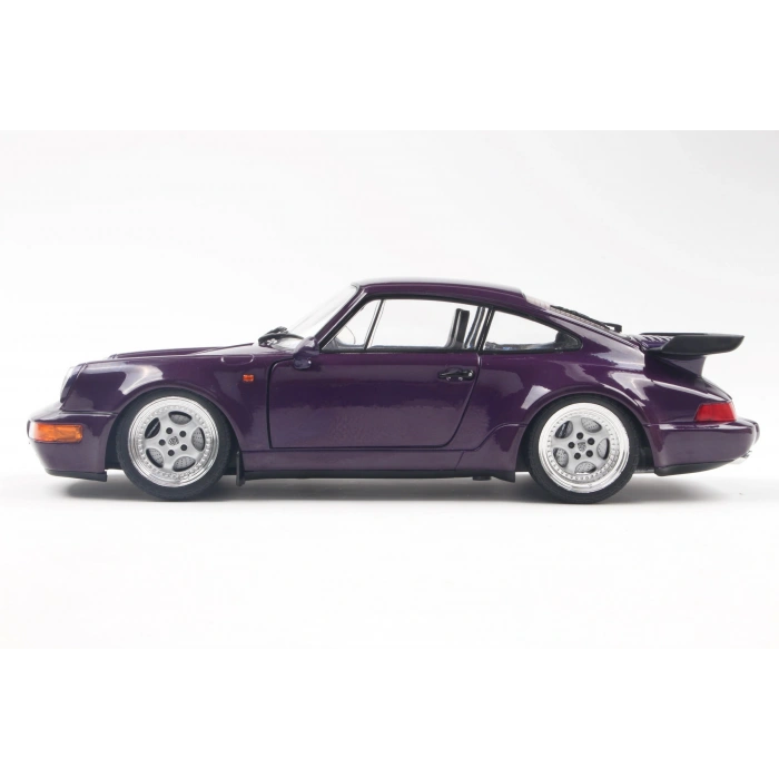 Solido S1803412 1/18 Porsche 911 (964) Turbo – Violet Blue Metallic – 1990