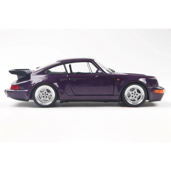 Solido S1803412 1/18 Porsche 911 (964) Turbo – Violet Blue Metallic – 1990