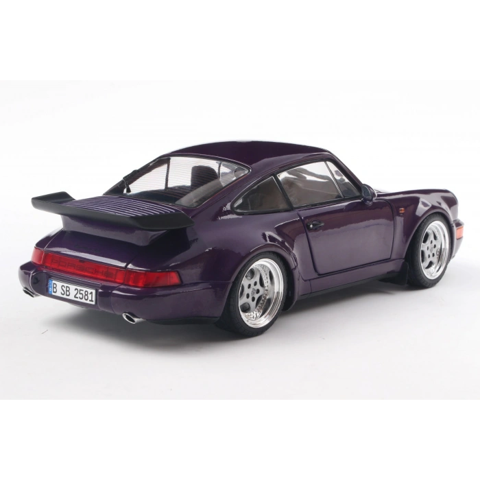 Solido S1803412 1/18 Porsche 911 (964) Turbo – Violet Blue Metallic – 1990