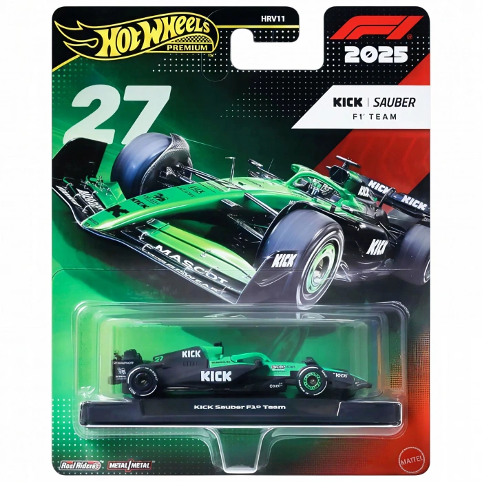 Hot Wheels Premium Formula 1 Kick Sauber 2025 No: 27 JKD89
